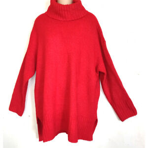 Style & Co Cherry Red Turtleneck Plus Sz 3X Soft Roomy Cozy Winter Outdoor